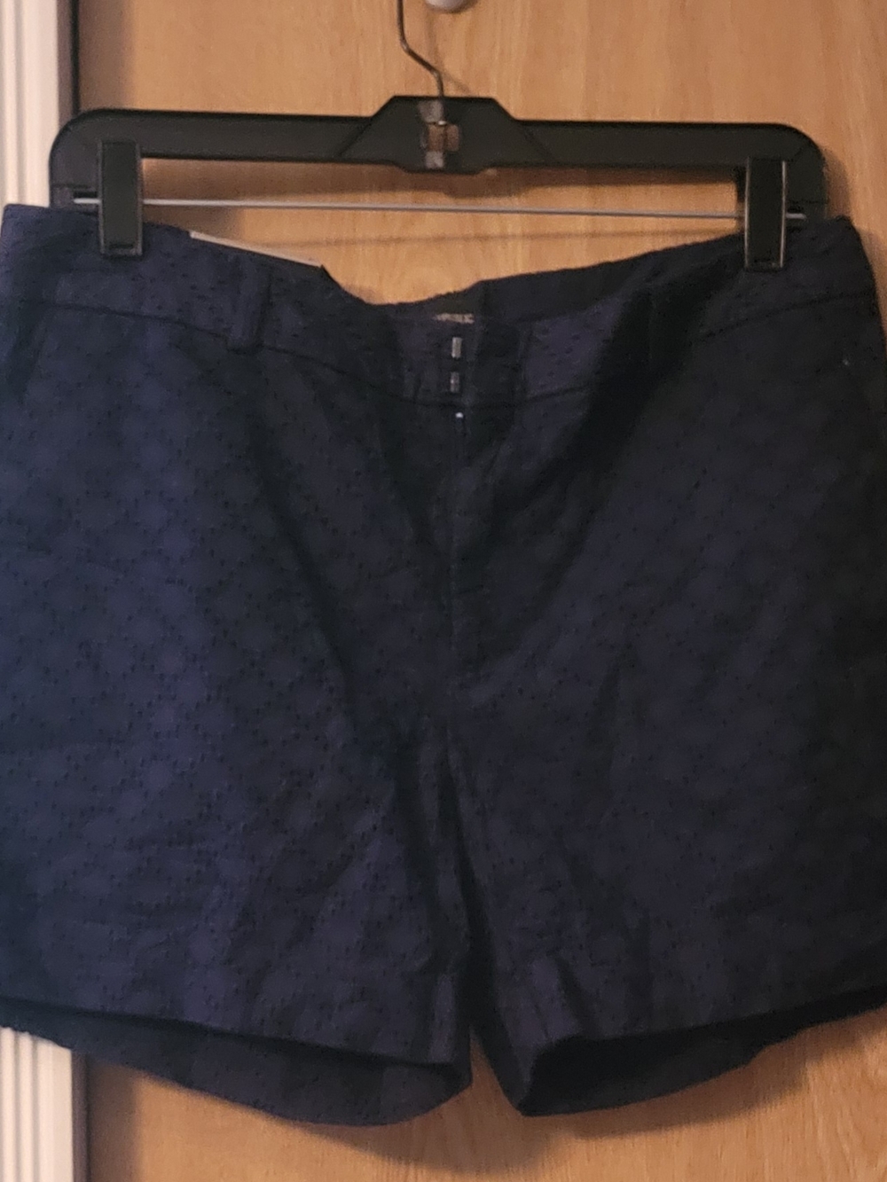 Banana Republic Navy Eyelet Bermuda Shorts